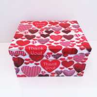 Heart Pattern Rectangle Gift Box Large Size