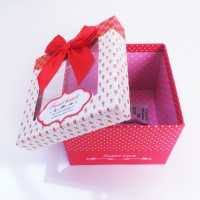 Square Gift Box with Transparent Lid Medium Size