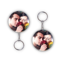 Personalized Double Sided Photo Keychain