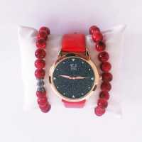 ES 1853 Bright Red Band Women's Wristwatch