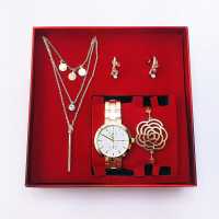 Spectrum SB-2171572 Women's Wristwatch Necklace Earring Bracelet Set