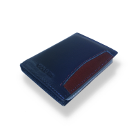 Gold Life Premium Leather Card Holder Business Card Holder Navy Blue