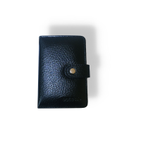 Gold Life Classic Leather Card Holder Business Card Holder Black
