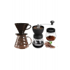 V60 Dripper  Cam Sürahi Değirmen Set