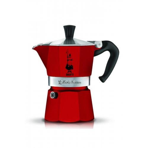 Kırmızı Moka Pot Express 3 Cups