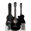 Cg-395bk Siyah Klasik Gitar 4/4 Sap Ayarlı Kesik Kasa Full Set (ÇANTA ASKI TUNER METOD PENA)