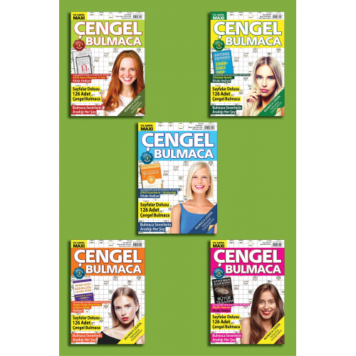 Çengel Bulmaca Set-5 Kitap 560 Sayfa