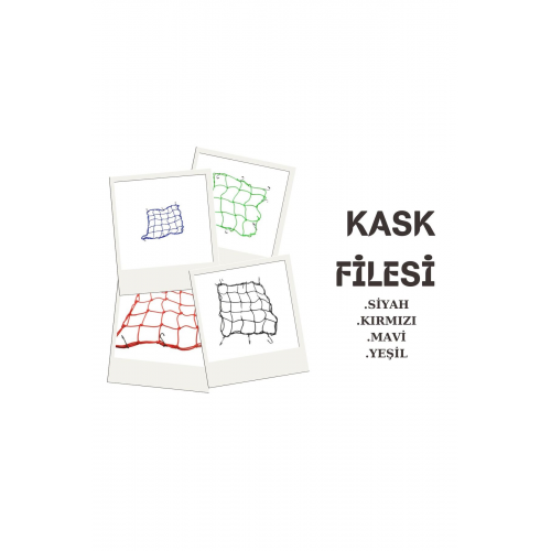 Motorsiklet Kask Filesi Kancalı