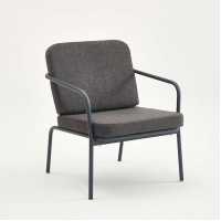 Decosit Alız Garden Balcony Aluminum Seating Chair (Single) - Anthracite Fabric