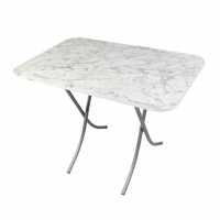 Alesta Foldable Table 60*90 Cm Marble Patterned