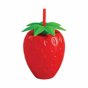 Meyve Pipetli Bardak Kırmızı