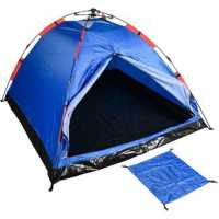 CSA 4 Person Automatic Camping Tent Blue
