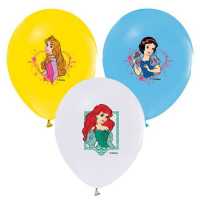 Balloon Printed Licensed 12 Inch 4+1 Princess Pk:100 Kl:50