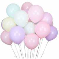 Balloon Flat Pastel(Macaron, Powder Balloon)12 Inch Mixed Pk:100 Kl:50