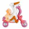 BEBEK BİSİKLETLİ VE LEYLEKLİ PEMBE P20-960