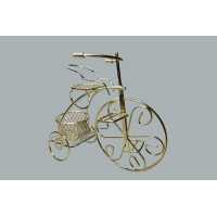 Bicycle With Wire Basket Gold P10-300