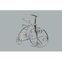 Bicycle With Wire Basket Silver P10-300