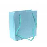 Bag Carton Tiny Size Plain Color 11X11 Blue Pk50-20