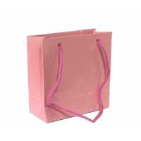 Bag Carton Tiny Size Plain Color 11X11 Pink Pk50