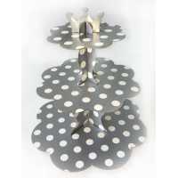 Cup Cake Stand Point Carton Silver Pk:1 Kl:60