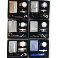 Men's Watch Rosary Bracelet Combination Set of 5