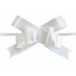 Drawing Bow Flat From Raffia With 2Cm Acetate Box White Pk:50 Kl:50