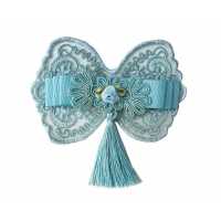 Butterfly Butterfly With Bow Lace And Fringes 10 Cm Turkz Pk:20