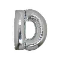 Foil Balloon Letter D Silver 40 Inch P1-200