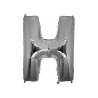 Foil Balloon Letter H 40 Inch Silver P1-200