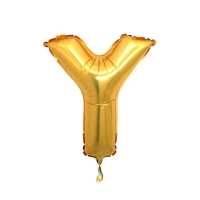 Foil Balloon Letter Y Gold 16 Inc(40Cm) Pk:1 Kl:500