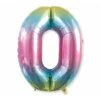 Foil Balloon Number 0 40 Inch Color P1-200