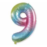 Foil Balloon Numbers 9 40 Inch Color P1-200