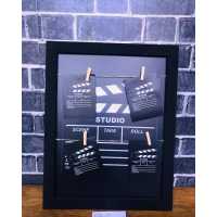 Clapperboard Photo Frame With Cord And Latch 4 Pcs