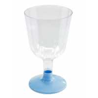 Glass Acrylic Short Foot 150 Ml Blue Pk:6 Kl:48