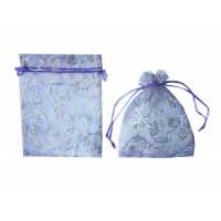 Pouch Tulip Patterned Lilac 17*23Cm P50-100