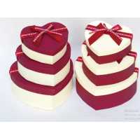 Red Cream Gift Box of 3