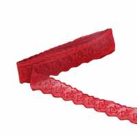 Ribbon Lace 4Cm Red Pk10Yard-240