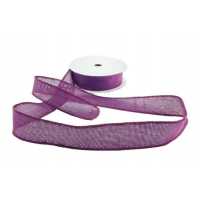 Ribbon Jute Cotton Purple 1.5Cm 10Mt Pk:1 Kl:300