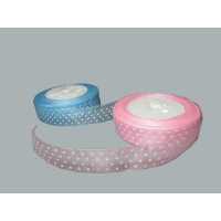 Ribbon Organze Spotted Blue 125Yard 2Cm P5-40