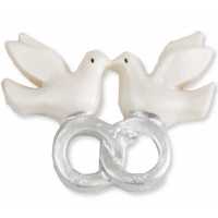 Bird Double Wedding Rings Polyester Silver P50-2000