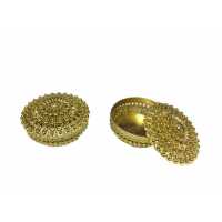 Box Plastic Round Gold P10-400