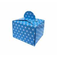 Turkish Delight Holder Cardboard Dotted Blue P50-75