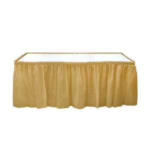 Table Side Skirt Plastic Gold P1-48