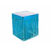 Table Side Skirt And Finish Metallized Blue P1-100