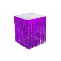 Table Side Skirt And Finish Metallized Purple P1-100