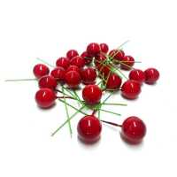 Tiny Red Christmas Decorations Flowers 300 Pcs