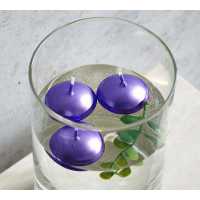 Candle Tealight Floating Wax Purple Pk:20 Kl:72