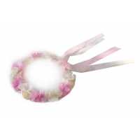 Bridesmaid Tiara Round Chiffon Floral Pink Pk:5