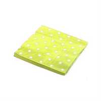 Napkin Dotted Yellow 33X33 Pk:20 Kl:150