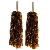 Pompom Metallized Double Gold Pk:2 Kl:150